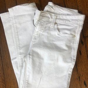 White Ankle Skinny Jeans